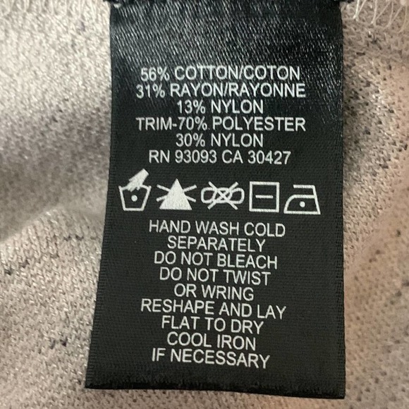 Nic+Zoe Zip & Snap Up Hooded Drawstring Oversized Coat Speckled Gray Size Small - Picture 8 of 10